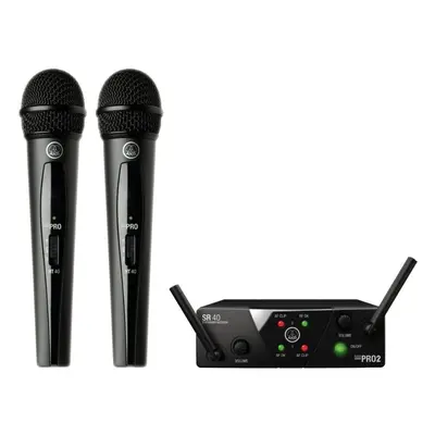 AKG WMS40 Mini2 Vocal Dual Wireless set US45A: 660.7MHz + US45C: 662.3MHz