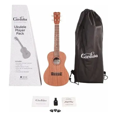 Cordoba Ukulele Player Pack Concert Natural Concert Ukulele