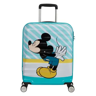 American Tourister Disney Wavebreaker Spinner 55/20 Cabin Wheels Suitcase Blue Kiss L