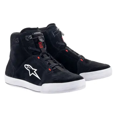 Alpinestars Chrome Shoes Black/Cool Gray/Red Fluo Motorcycle Boots