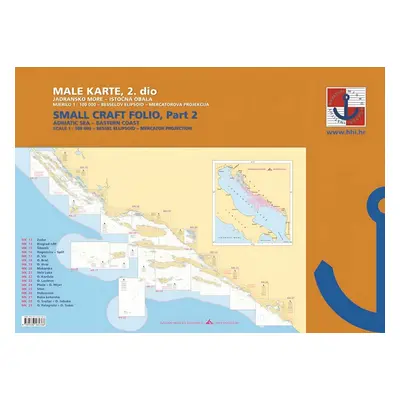 HHI Male Karte Jadransko More/Small Craft Folio Adriatic Sea Eastern Coast Part 2022 Nautical Pi