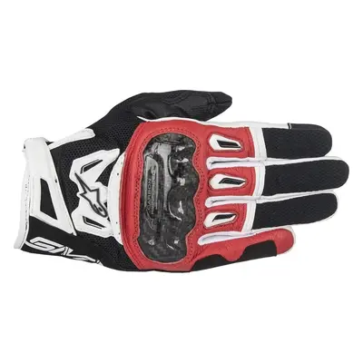 Alpinestars SMX-2 Air Carbon V2 Gloves Black/Red/White Motorcycle Gloves