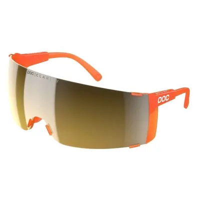 POC Propel Fluorescent Orange Translucent/Clarity Road Sunny Gold Cycling Glasses