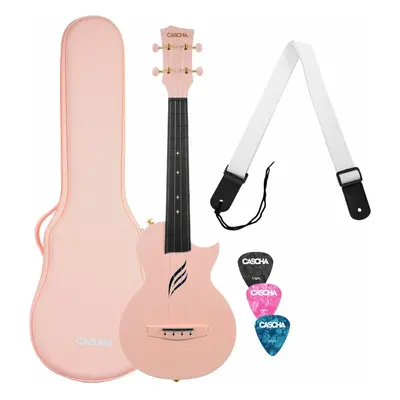 Cascha Carbon Fibre Set Pink Ukulele