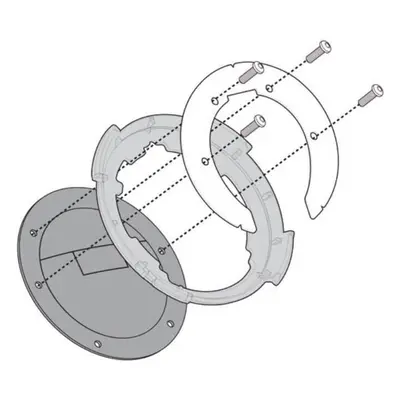 Givi BF44 Specific Flange for Fitting Tanklock, TanklockED Bags