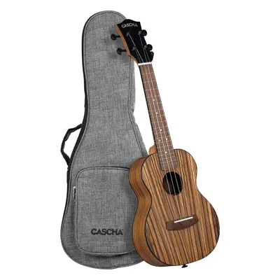 Cascha Ukulele Zebra Wood Natural Ukulele