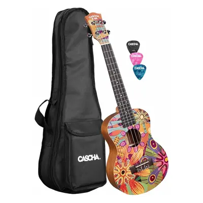 Cascha HH Art Series Flowers Ukulele