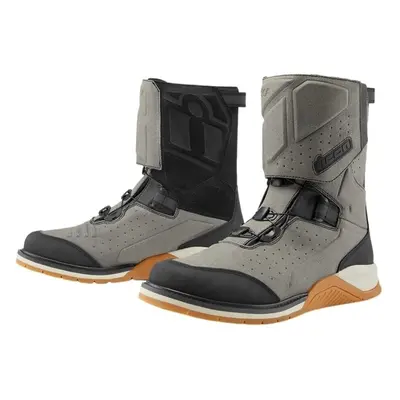 ICON - Motorcycle Gear Alcan WP CE Boots Grey Motorcycle Boots