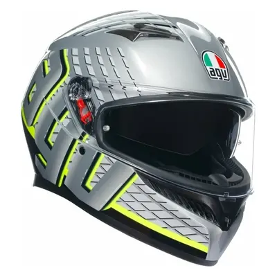 AGV K3 Fortify Grey/Black/Yellow Fluo Helmet