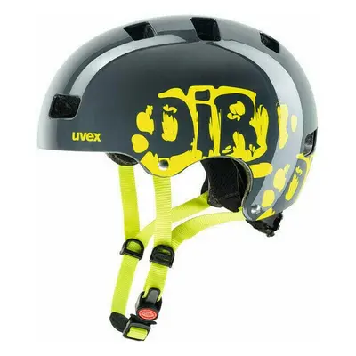 UVEX Kid Dirtbike Grey/Lime Kid Bike Helmet