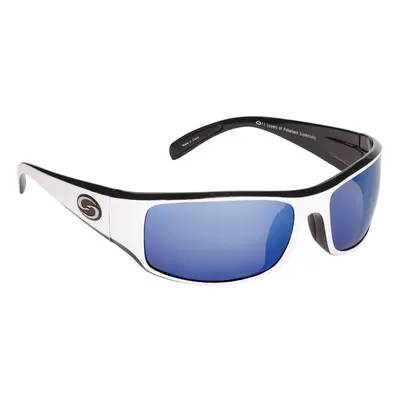 Strike King S11 Optics Okeechobee White Black/Blue Mirror Fishing Glasses