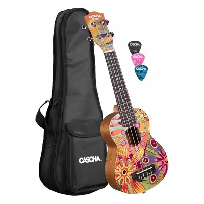 Cascha HH Art Series Flowers Ukulele