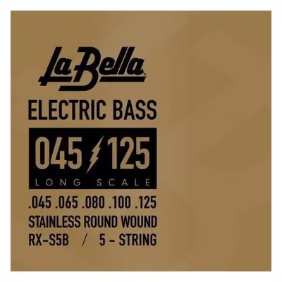 La Bella RX-S5B Bass RX Stainless Steel 45-65-80-100-125 Bassguitar strings