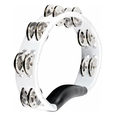 Meinl HTMT1WH Headliner Series Hand Held ABS White Classical Tambourine