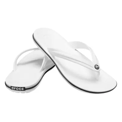 Crocs Crocband Flip Slides White