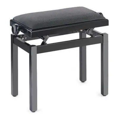 Stagg PB39 Wooden piano stool Black High Polish