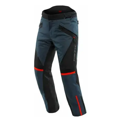 Dainese Tempest D-Dry Ebony/Black/Lava Red Regular Textile Pants