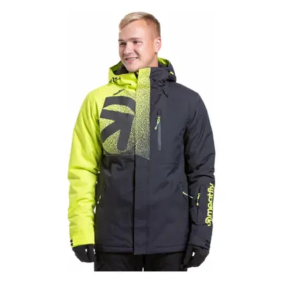 Meatfly Shader Mens SNB and Ski Jacket Acid Lime/Black Ski Jacket