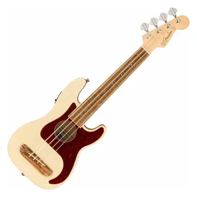 Fender Fullerton Precision Bass Uke Olympic White Bass Ukulele