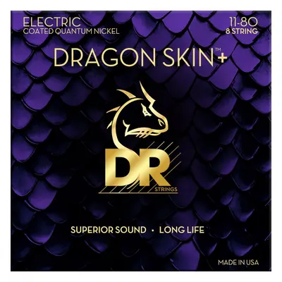 DR Strings Dragon Skin+ Coated string Heavy E-guitar strings