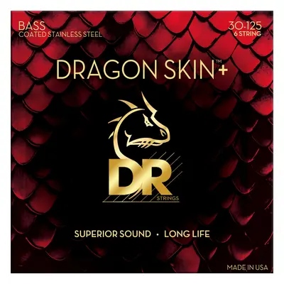 DR Strings Dragon Skin+ Coated Steel 6-String Medium Bassguitar strings (unavailable)