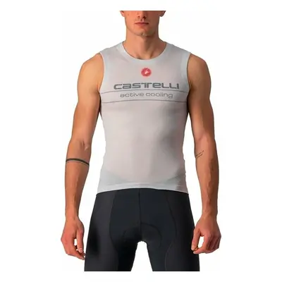 Castelli Active Cooling Sleeveless Functional Underwear-Tank Top Silver Gray