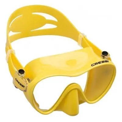 Cressi F1 Yellow Transparent Diving Mask