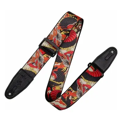 Levys MPD2-123 Textile guitar strap Japanese Traditional Dragon