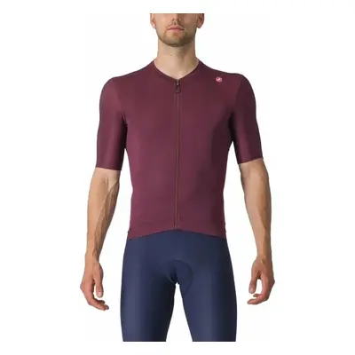 Castelli Espresso Jersey Deep Bordeaux/Silver Moon