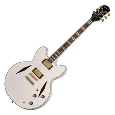 Epiphone Emily Wolfe Sheraton White Wolfe Aged Bone White Semi-Acoustic Guitar