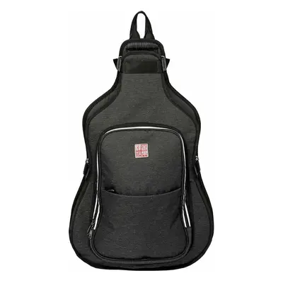 MUSIC AREA Hard Backpack Gigbag for Acoustic Guitar Black