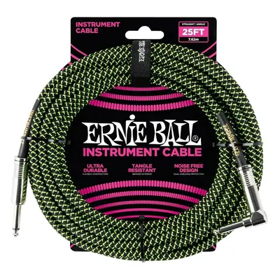 Ernie Ball P06066 7,5 m Straight - Angled Instrument Cable