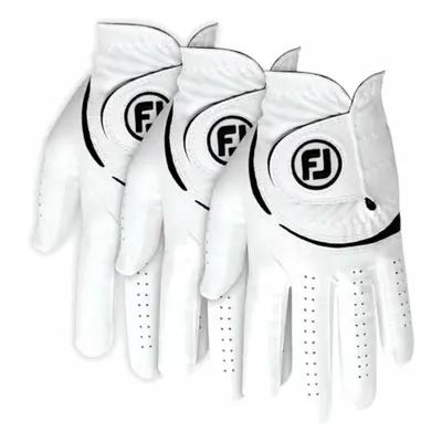 Footjoy Weathersof Golf (3 Pack) White/Black Worn on Left Hand Mens gloves (unavailable)