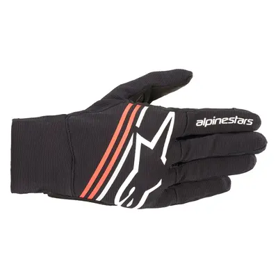 Alpinestars Reef Gloves Black/White/Red Fluo Motorcycle Gloves