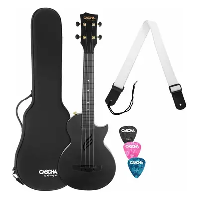 Cascha Carbon Fibre Set Black Ukulele