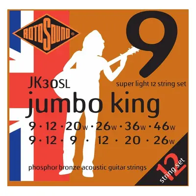 Rotosound JK30SL Jumbo King Guitar strings