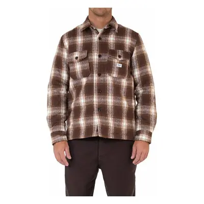 D Ex Machina Marcus Check Shirt Brown Plaid Shirt