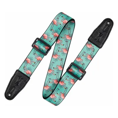 Levys MPD2-121 Textile guitar strap Flamingos