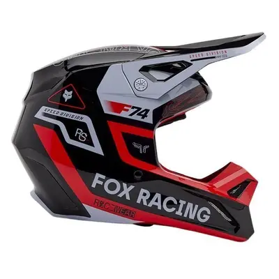 FOX V1 Race Spec Fluorescent Red Helmet