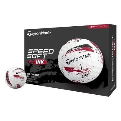 TaylorMade Speed Soft Ink Red Golf Balls