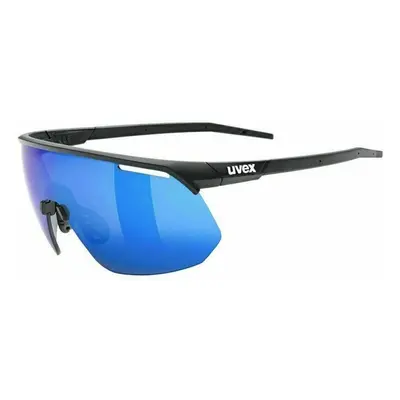 UVEX Pace One Black Mat/Mirror Blue Cycling Glasses