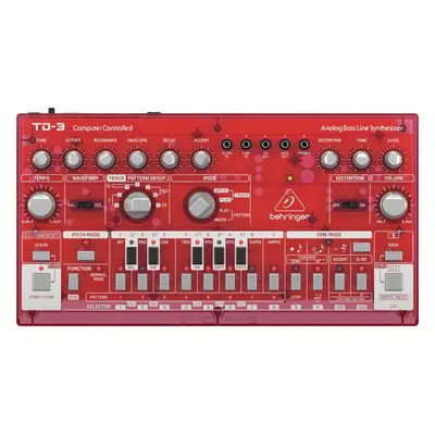 Behringer TD-3 Synthesizer Transparent Red