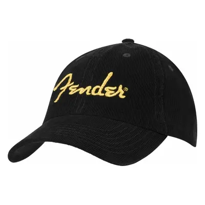 Fender Cap Gold Spaghetti Logo Corduroy Black