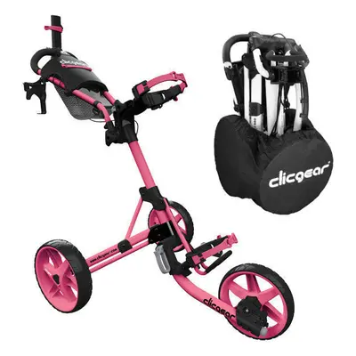 Clicgear Model 4.0 SET Soft Pink Manual Golf Trolley