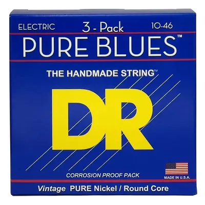 DR Strings PHR-10 Pure Blues 3-Pack E-guitar strings