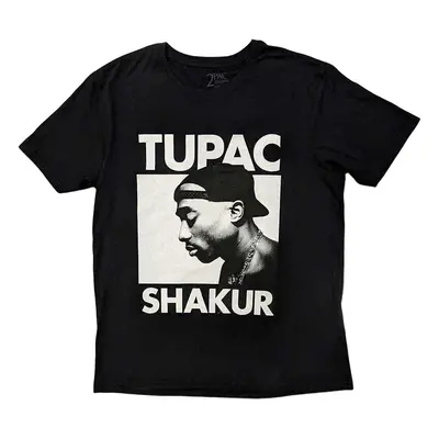 2Pac T-Shirt Eyes Closed Unisex Black