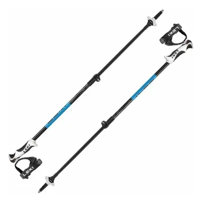 Leki Drifter Vario Black/Cyan/Dark Anthracite - cm Ski Poles