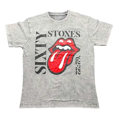 The Rolling Stones T-Shirt Sixty Vertical Unisex Grey