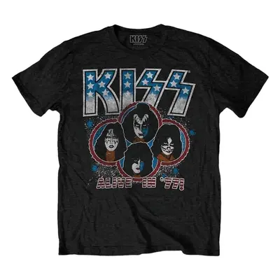 Kiss T-Shirt Alive in '77 Unisex Black