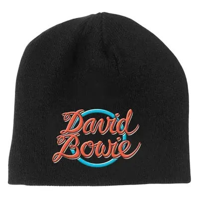 David Bowie Hat World Tour Logo Black